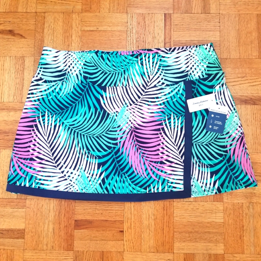 NWT TOMMY BAHAMA XL GOLF, Tennis, Pickleball Knit Skort Tropical Print